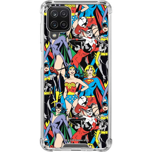 DC Comics Wonder Woman DC Bombshells Characters Pattern Galaxy A12 Clear Case