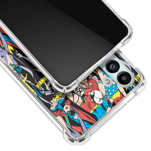 DC Comics Wonder Woman DC Bombshells Characters Pattern Galaxy A13 5G Clear Case