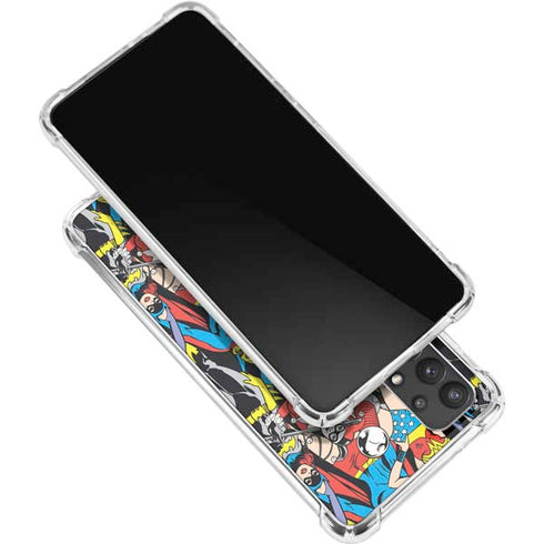 DC Comics Wonder Woman DC Bombshells Characters Pattern Galaxy A32 5G Clear Case