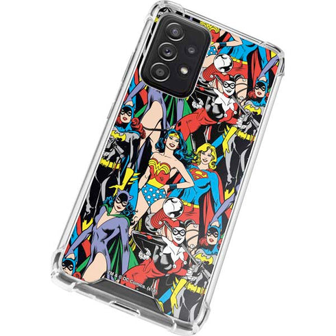DC Comics Wonder Woman DC Bombshells Characters Pattern Galaxy A52 5G Clear Case