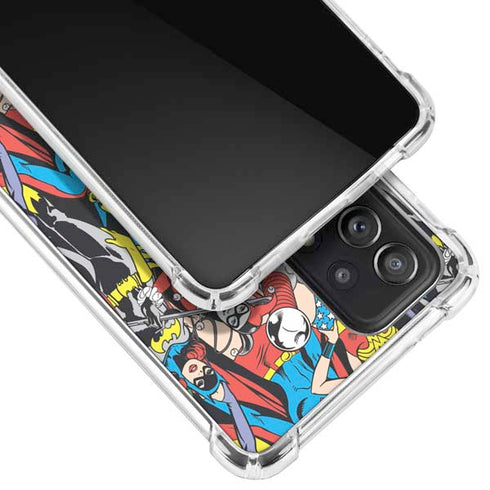 DC Comics Wonder Woman DC Bombshells Characters Pattern Galaxy A52 5G Clear Case