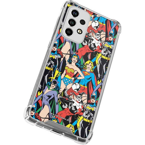 DC Comics Wonder Woman DC Bombshells Characters Pattern Galaxy A53 5G Clear Case