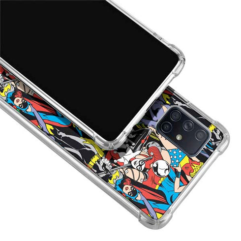 DC Comics Wonder Woman DC Bombshells Characters Pattern Galaxy A71 5G Clear Case