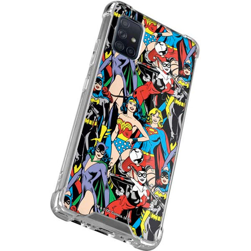 DC Comics Wonder Woman DC Bombshells Characters Pattern Galaxy A71 5G Clear Case