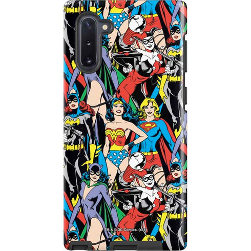 DC Comics Wonder Woman DC Bombshells Characters Pattern Galaxy Note 10 Pro Case