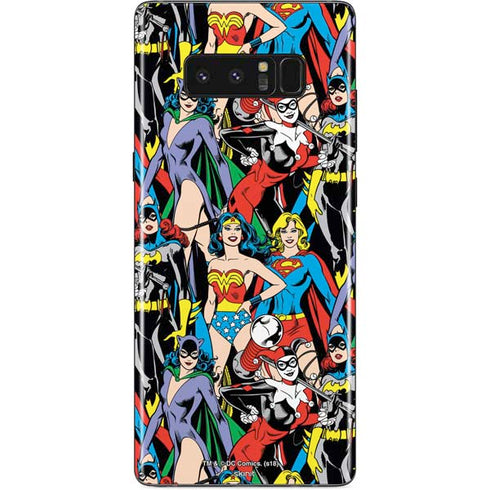 DC Comics Wonder Woman DC Bombshells Characters Pattern Galaxy Note 8 Skin