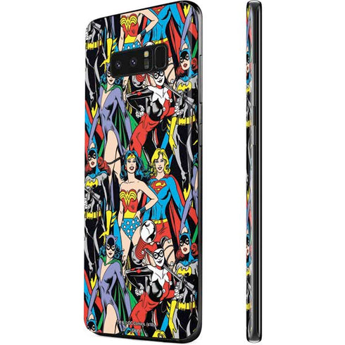 DC Comics Wonder Woman DC Bombshells Characters Pattern Galaxy Note 8 Skin