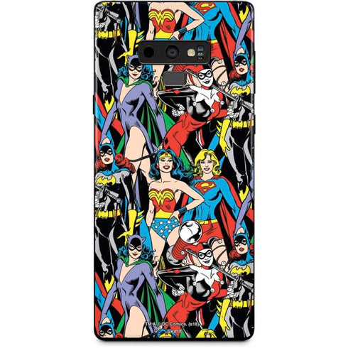 DC Comics Wonder Woman DC Bombshells Characters Pattern Galaxy Note 9 Skin