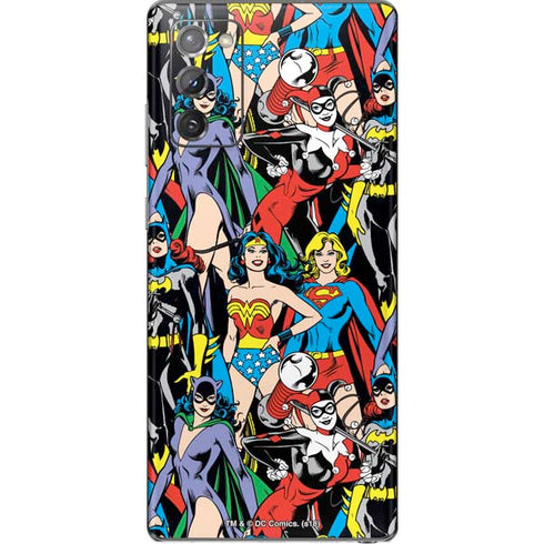 DC Comics Wonder Woman DC Bombshells Characters Pattern Galaxy Note20 5G Skin