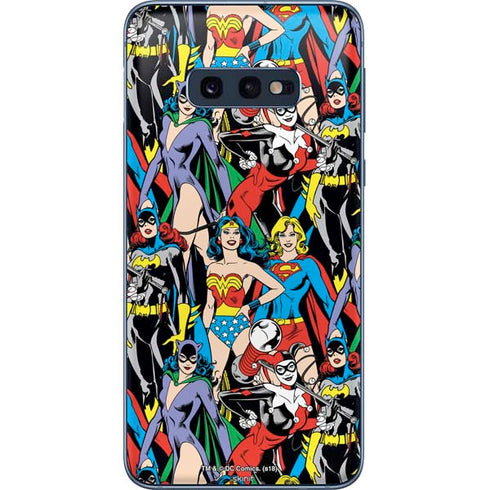 DC Comics Wonder Woman DC Bombshells Characters Pattern Galaxy S10e Skin