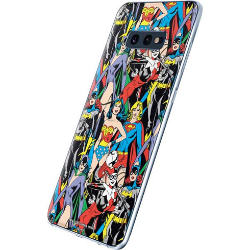 DC Comics Wonder Woman DC Bombshells Characters Pattern Galaxy S10e Skin