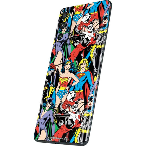 DC Comics Wonder Woman DC Bombshells Characters Pattern Galaxy S20 Fan Edition Skin