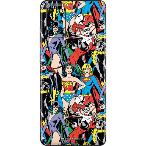 DC Comics Wonder Woman DC Bombshells Characters Pattern Galaxy S20 Plus Skin