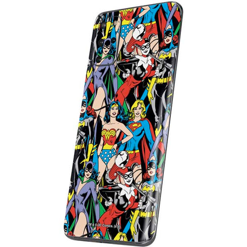 DC Comics Wonder Woman DC Bombshells Characters Pattern Galaxy S20 Plus Skin