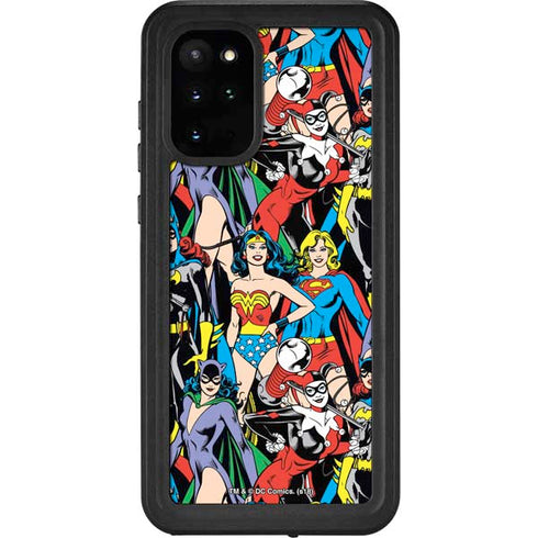 DC Comics Wonder Woman DC Bombshells Characters Pattern Galaxy S20 Plus Waterproof Case