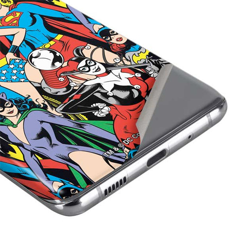 DC Comics Wonder Woman DC Bombshells Characters Pattern Galaxy S20 Skin