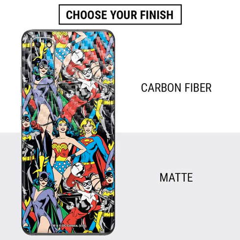 DC Comics Wonder Woman DC Bombshells Characters Pattern Galaxy S20 Skin