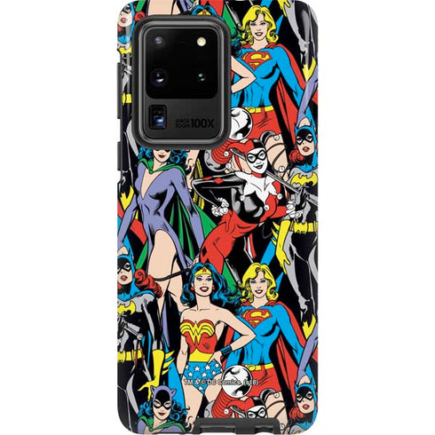 DC Comics Wonder Woman DC Bombshells Characters Pattern Galaxy S20 Ultra 5G Pro Case