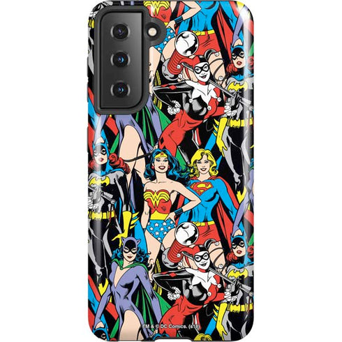 DC Comics Wonder Woman DC Bombshells Characters Pattern Galaxy S21 5G Pro Case