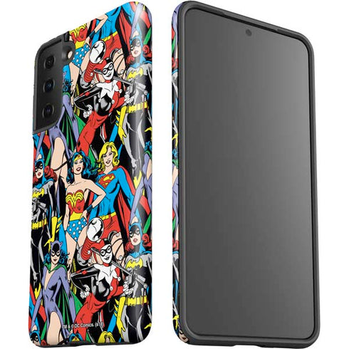 DC Comics Wonder Woman DC Bombshells Characters Pattern Galaxy S21 Plus 5G Pro Case