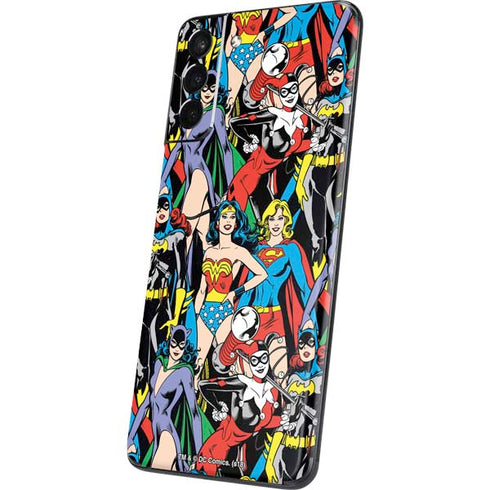 DC Comics Wonder Woman DC Bombshells Characters Pattern Galaxy S21 Plus 5G Skin
