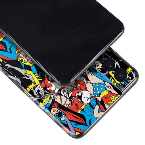 DC Comics Wonder Woman DC Bombshells Characters Pattern Galaxy S21 Plus 5G Skin