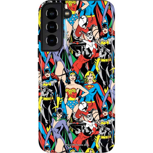 DC Comics Wonder Woman DC Bombshells Characters Pattern Galaxy S22 Plus Pro Case