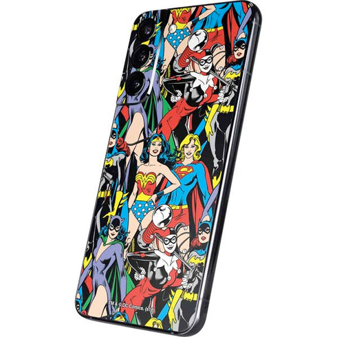 DC Comics Wonder Woman DC Bombshells Characters Pattern Galaxy S22 Plus Skin