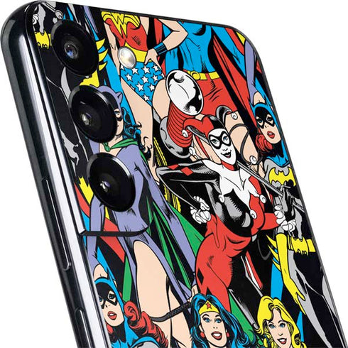 DC Comics Wonder Woman DC Bombshells Characters Pattern Galaxy S22 Plus Skin