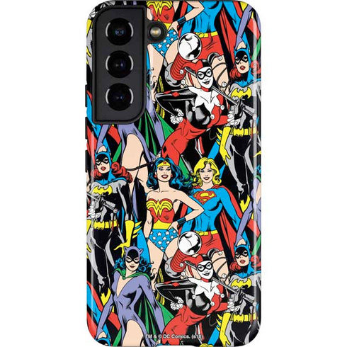 DC Comics Wonder Woman DC Bombshells Characters Pattern Galaxy S22 Pro Case
