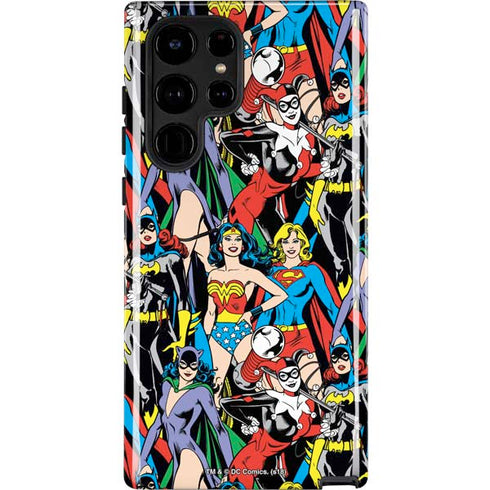 DC Comics Wonder Woman DC Bombshells Characters Pattern Galaxy S22 Ultra Pro Case