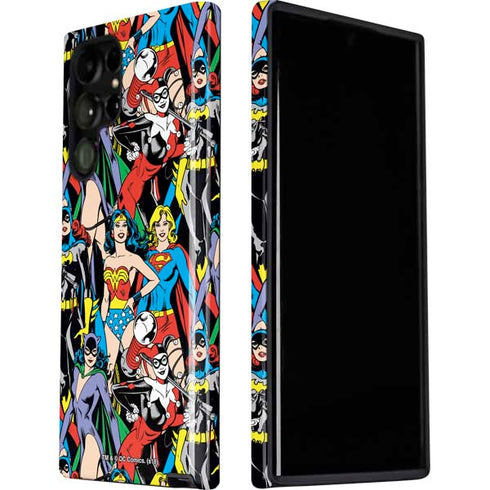 DC Comics Wonder Woman DC Bombshells Characters Pattern Galaxy S22 Ultra Pro Case