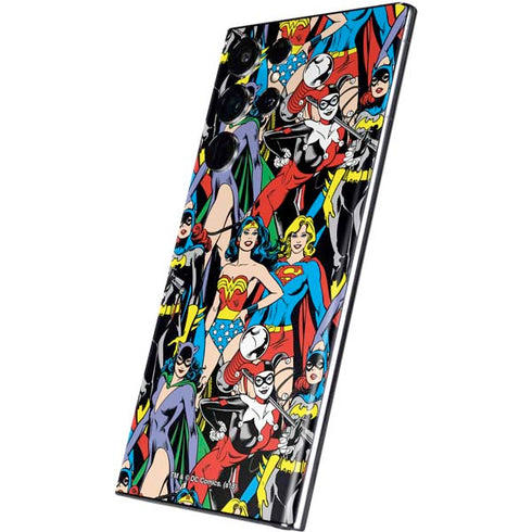 DC Comics Wonder Woman DC Bombshells Characters Pattern Galaxy S22 Ultra Skin