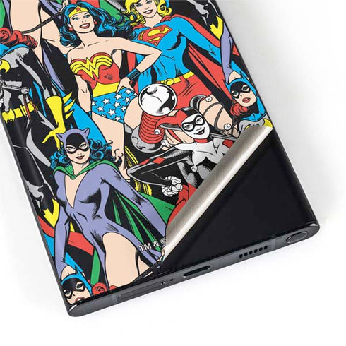 DC Comics Wonder Woman DC Bombshells Characters Pattern Galaxy S22 Ultra Skin