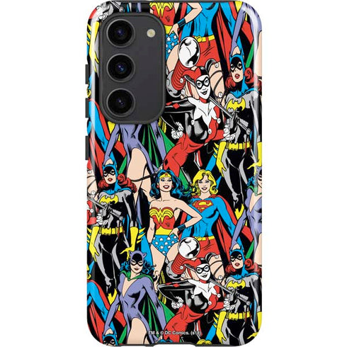DC Comics Wonder Woman DC Bombshells Characters Pattern Galaxy S23 Plus Pro Case