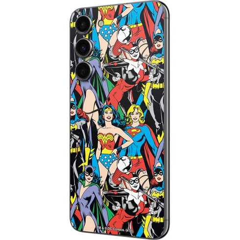 DC Comics Wonder Woman DC Bombshells Characters Pattern Galaxy S23 Plus Skin
