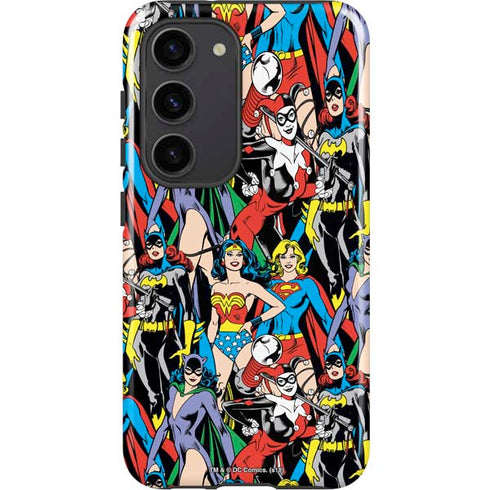 DC Comics Wonder Woman DC Bombshells Characters Pattern Galaxy S23 Pro Case