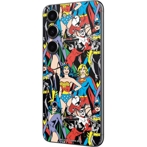 DC Comics Wonder Woman DC Bombshells Characters Pattern Galaxy S23 Skin