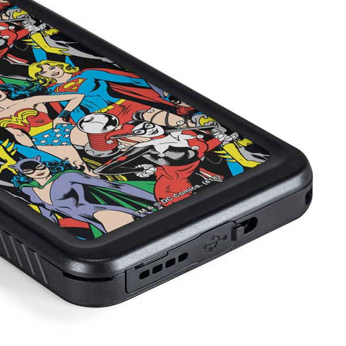 DC Comics Wonder Woman DC Bombshells Characters Pattern Galaxy S23 Waterproof Case