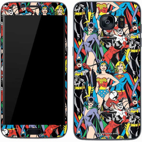 DC Comics Wonder Woman DC Bombshells Characters Pattern Galaxy S7 Skin