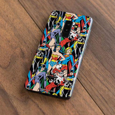 DC Comics Wonder Woman DC Bombshells Characters Pattern Galaxy S9 Plus Skin