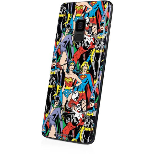 DC Comics Wonder Woman DC Bombshells Characters Pattern Galaxy S9 Skin