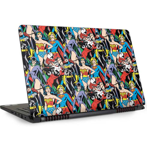 DC Comics Wonder Woman DC Bombshells Characters Pattern Dell Inspiron Skin