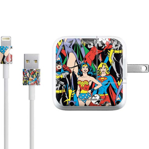 DC Comics Wonder Woman DC Bombshells Characters Pattern iPad Charger (10W USB) Skin
