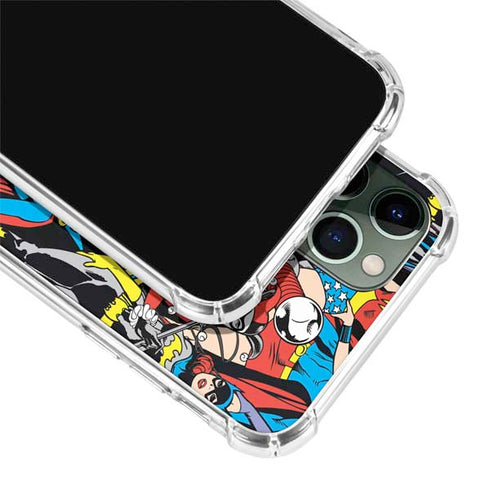 DC Comics Wonder Woman DC Bombshells Characters Pattern iPhone 11 Pro Max Clear Case