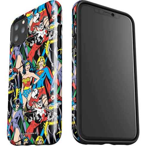 DC Comics Wonder Woman DC Bombshells Characters Pattern iPhone 11 Pro Max Impact Case