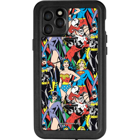 DC Comics Wonder Woman DC Bombshells Characters Pattern iPhone 11 Pro Waterproof Case
