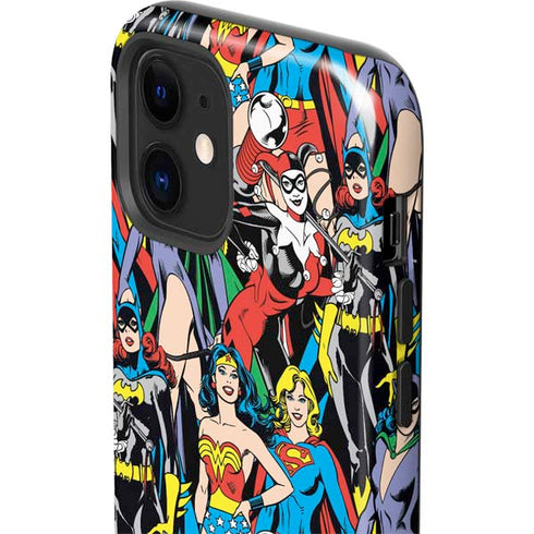 DC Comics Wonder Woman DC Bombshells Characters Pattern iPhone 12 Impact Case