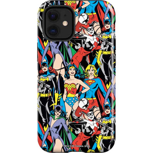 DC Comics Wonder Woman DC Bombshells Characters Pattern iPhone 12 Mini Impact Case