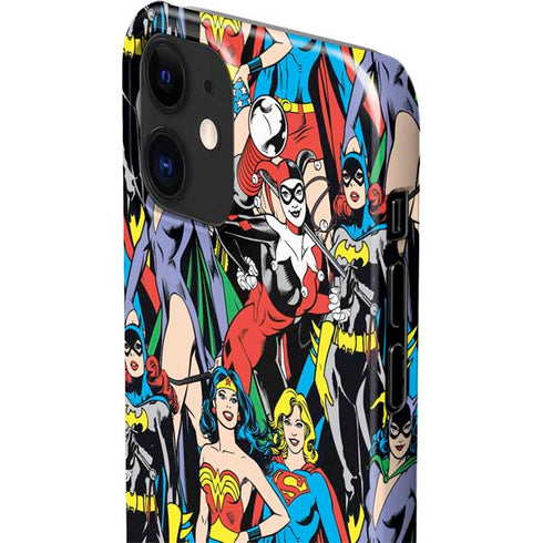 DC Comics Wonder Woman DC Bombshells Characters Pattern iPhone 12 Mini Lite Case